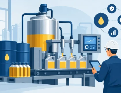 Maquila de lubricantes industriales con control real